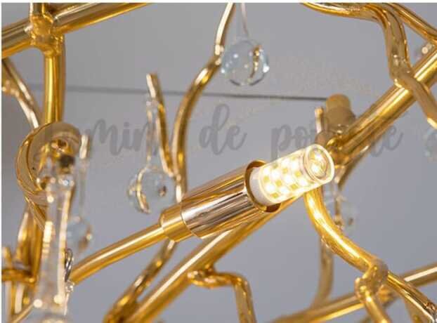 Candelabru Divino Gold 600 G9, 8 surse de iluminare